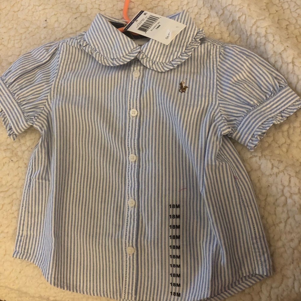 Baby Girl Ralph Lauren Short Sleeve Top NWS